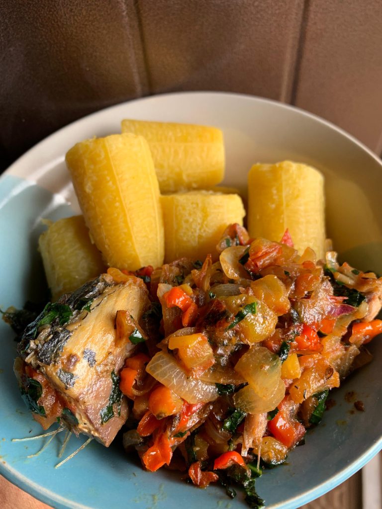 Plantain and Sauce #CLIENTCAM #DIETCAM